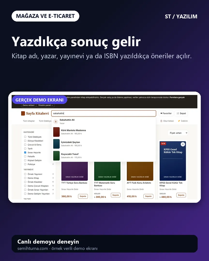Kitap satış sitesi, Yazdıkça sonuç gelir