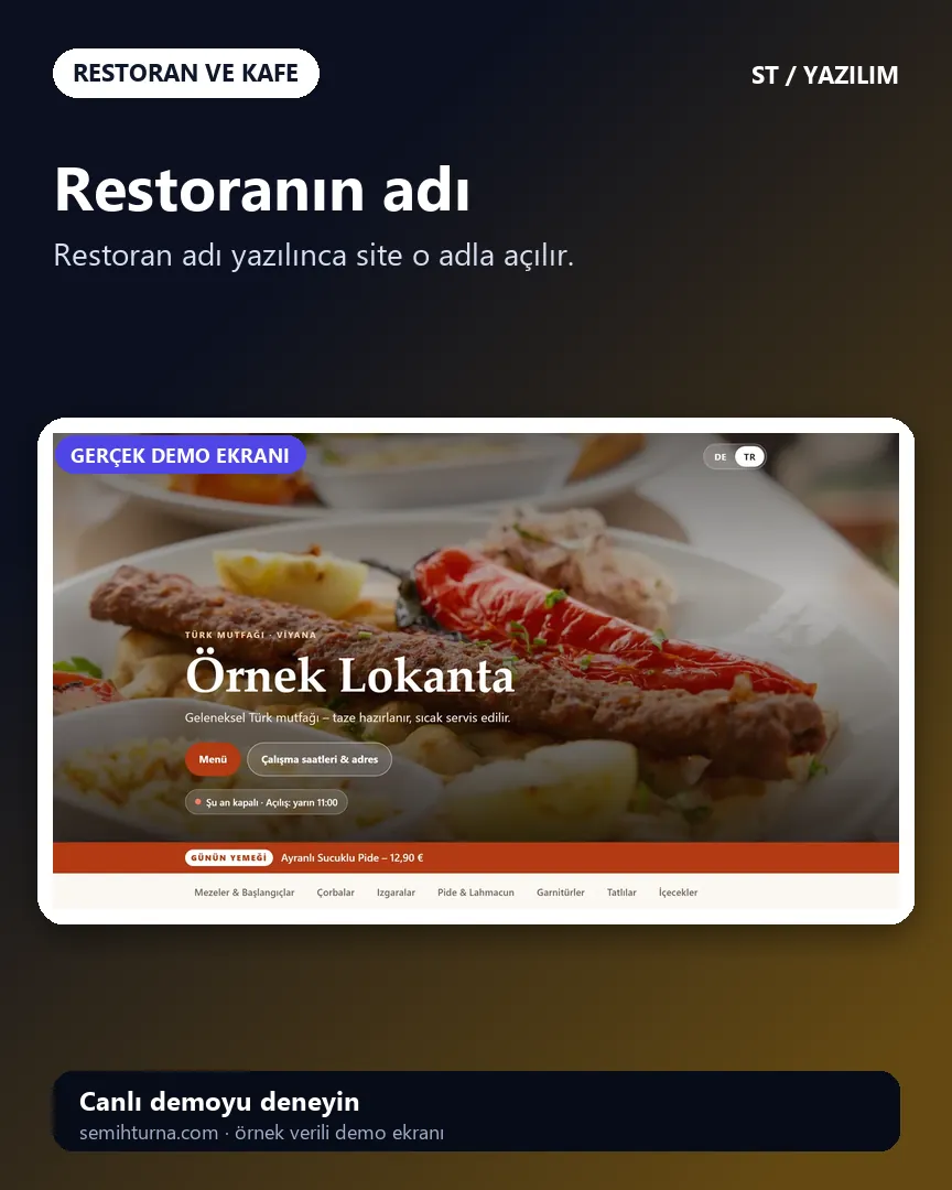 İki dilli restoran menüsü, Restoranın adı