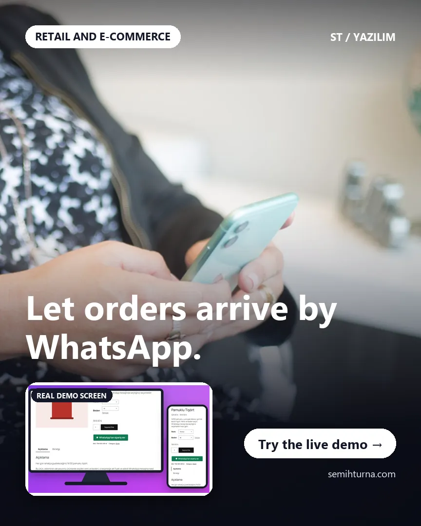 WooCommerce WhatsApp Order and Quote Plugin, Let orders arrive by WhatsApp.