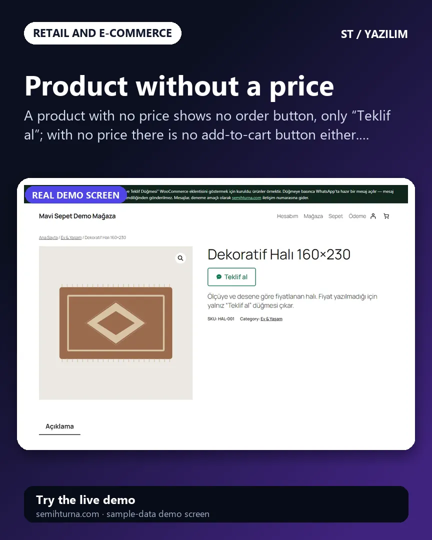 WooCommerce WhatsApp Order and Quote Plugin, Product without a price