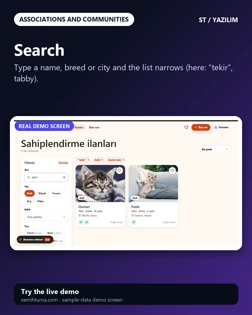 Dost Yuva, Search