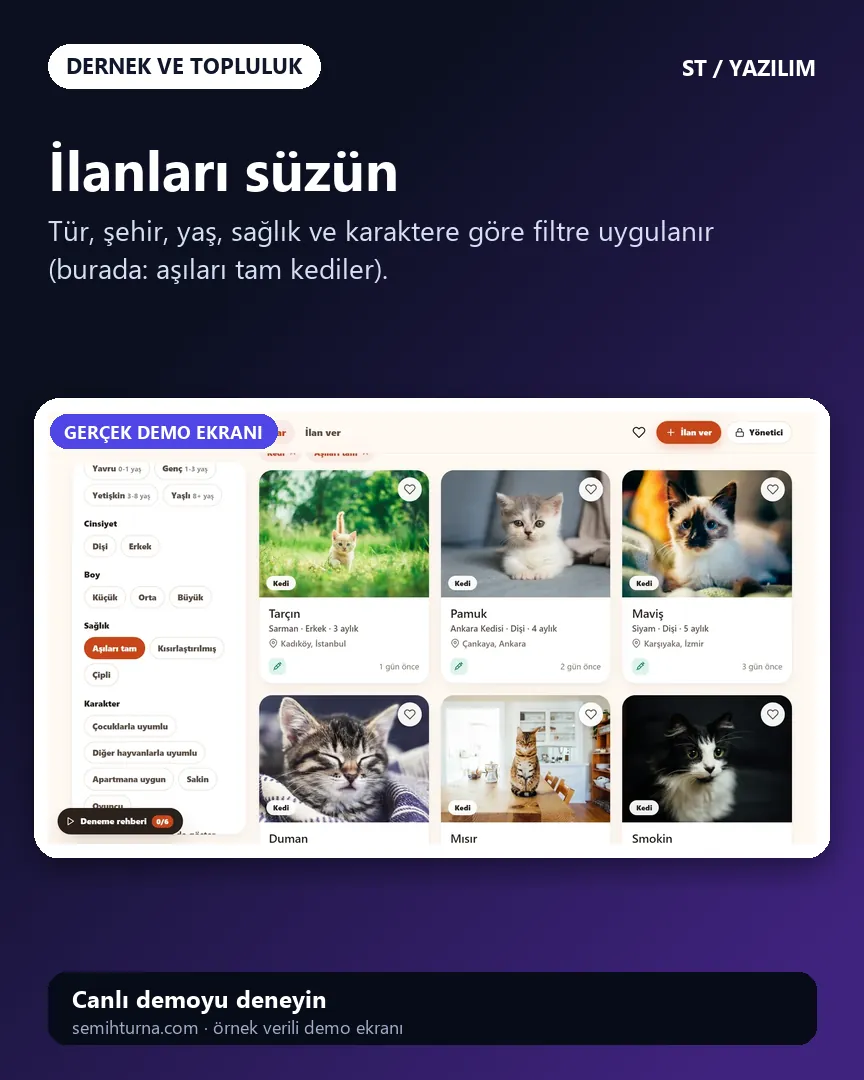Dost Yuva, İlanları süzün
