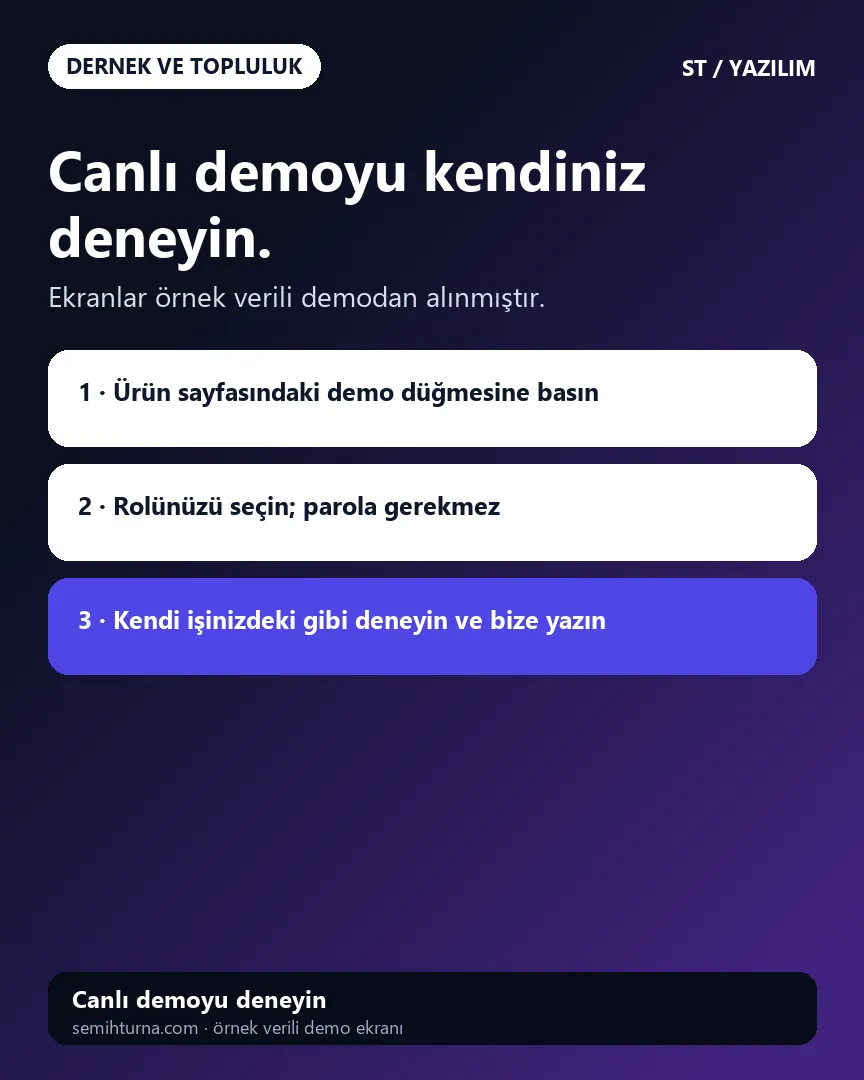 Dost Yuva, Canlı demoyu kendiniz deneyin.