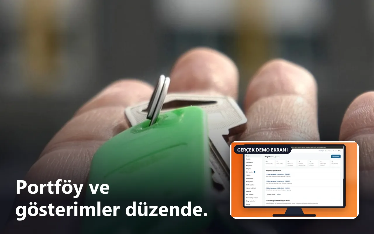 Emlak Ofisi Portföy ve Gösterim Takibi