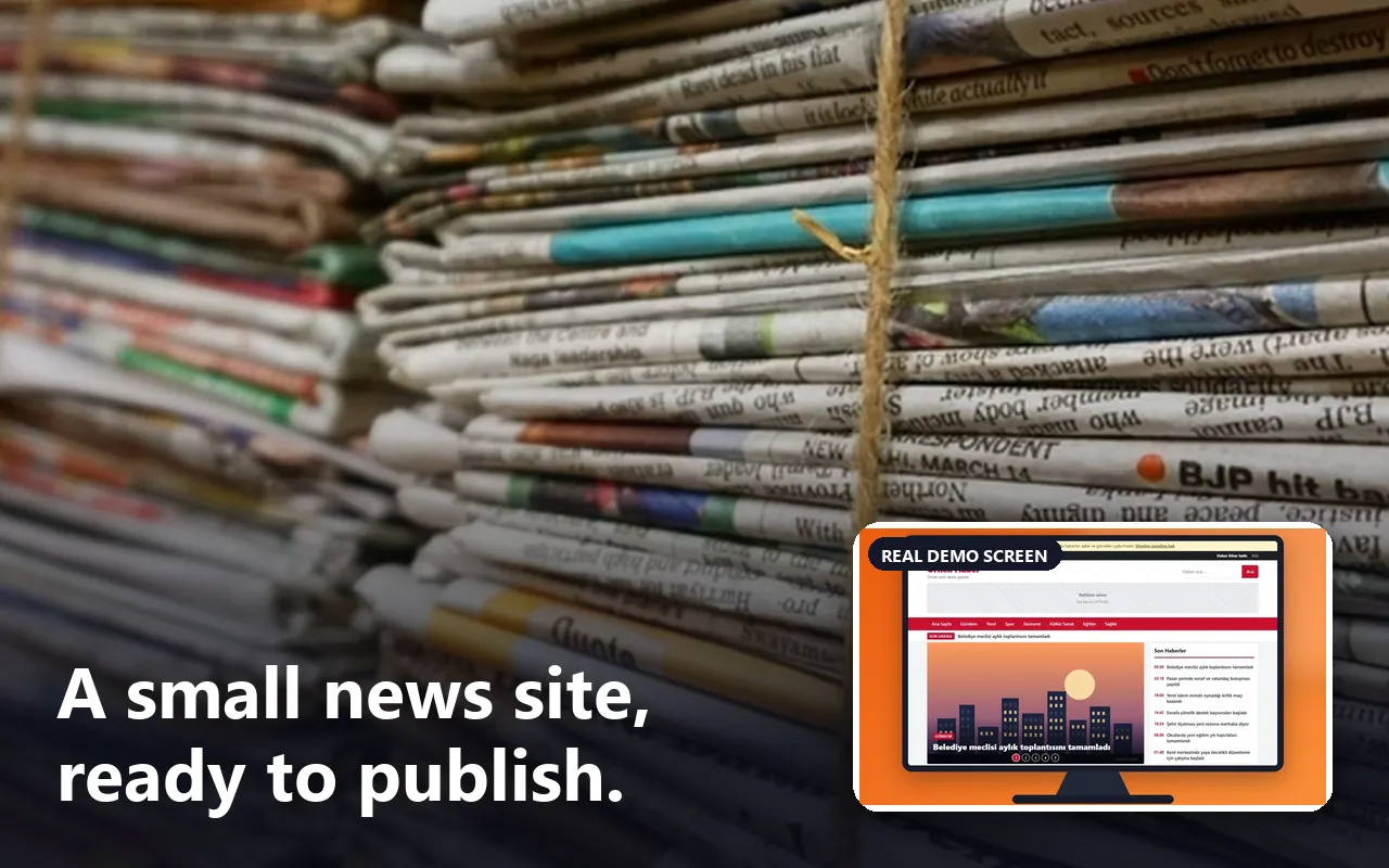 Local news website script