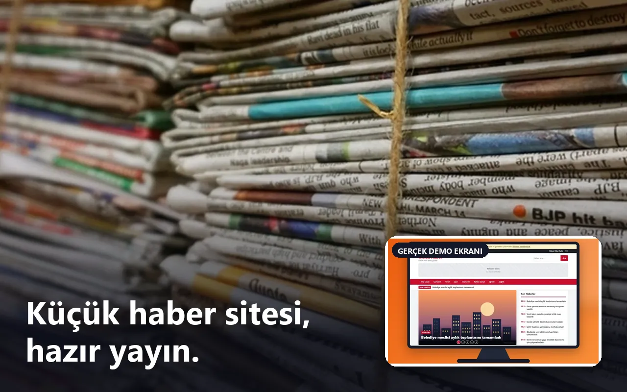 Yerel haber sitesi scripti