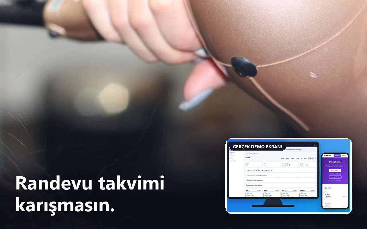Kuaför Randevu ve İşletme Takibi