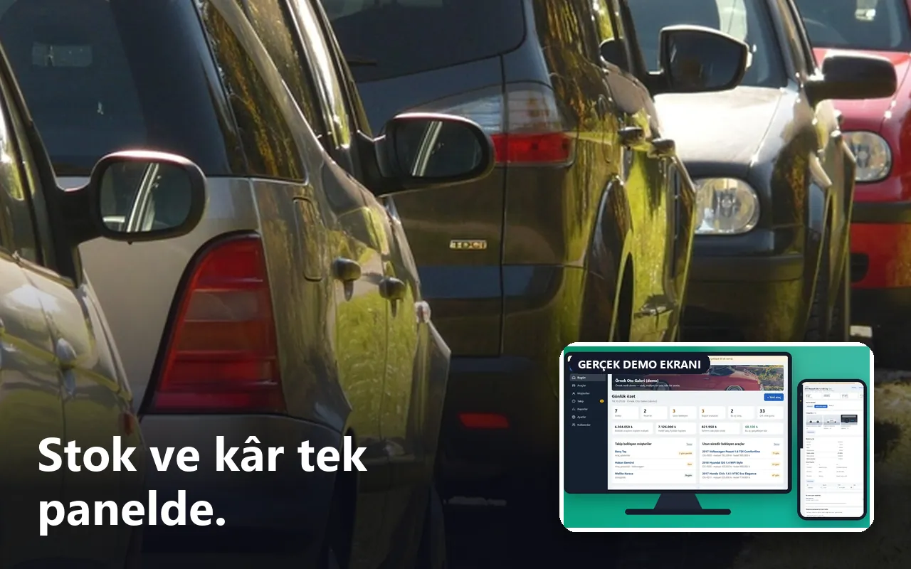 Oto Galeri Stok ve Kârlılık Takibi