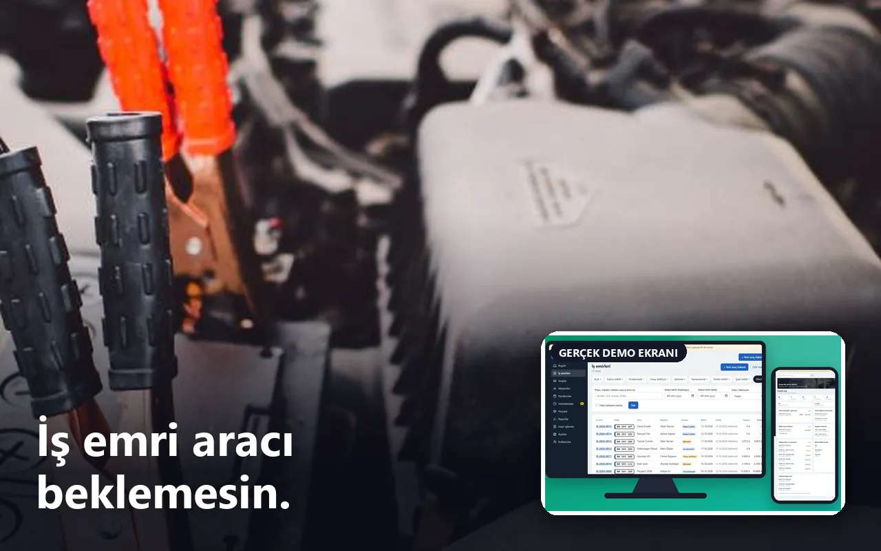 Oto Servis İş Emri ve Takip