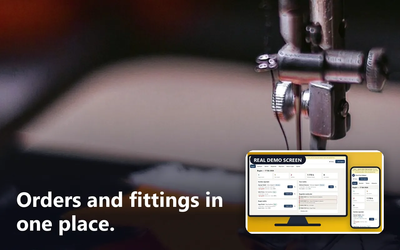 Tailor and Alterations Order and Appointment Tracker