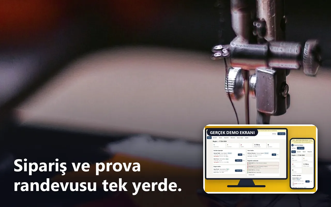 Terzi ve Tadilat Sipariş ve Randevu Takibi