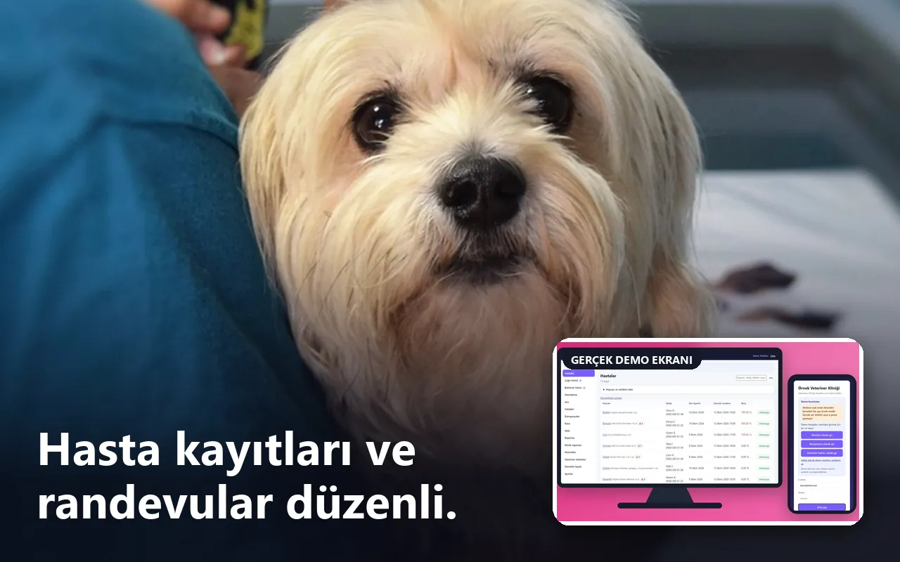Veteriner Kliniği Randevu ve Hasta Takibi