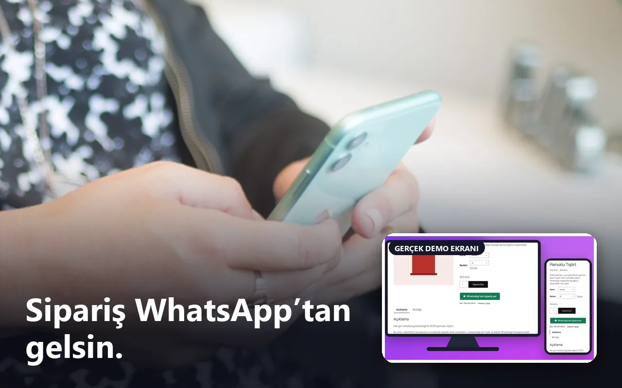 WooCommerce WhatsApp Sipariş ve Teklif Eklentisi